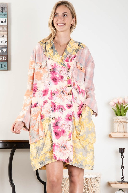 102675 Floral Print Jacket