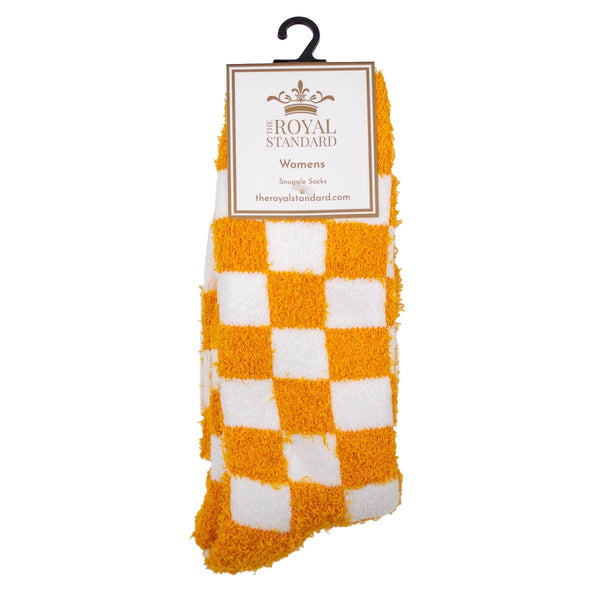 Women's Checkerboard Snuggle Socks