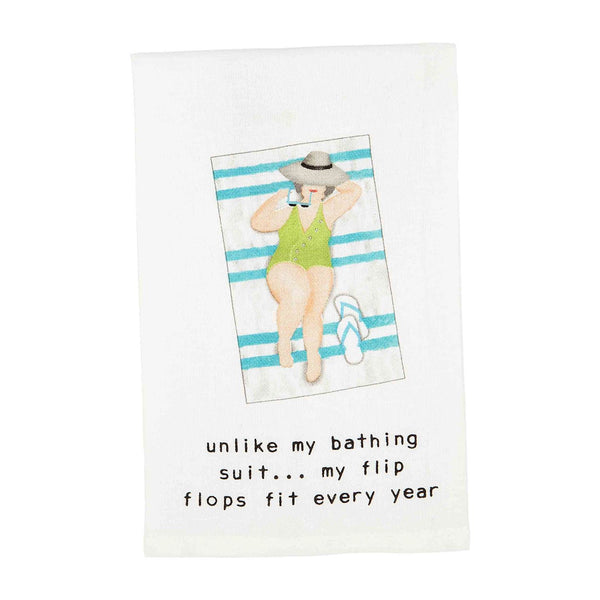 Bathing Suit Pool Lady Towel