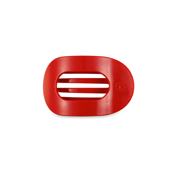 Sm Round Flat Hair Clip-Red