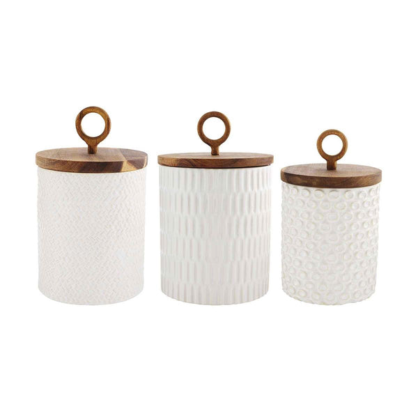 100172 Stoneware Canister Set