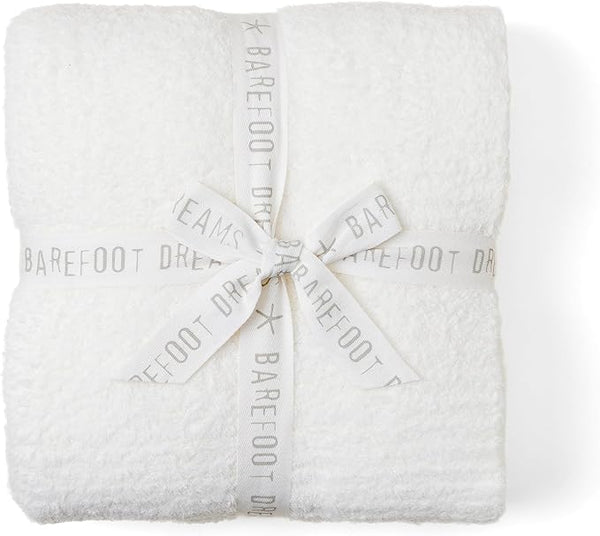 100369 Barefoot Dreams Cozychic Throw-White