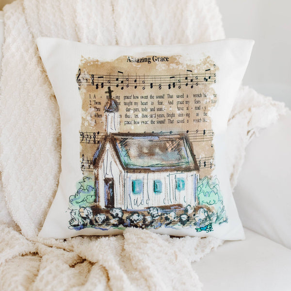 Amazing Grace Hymn Pillow