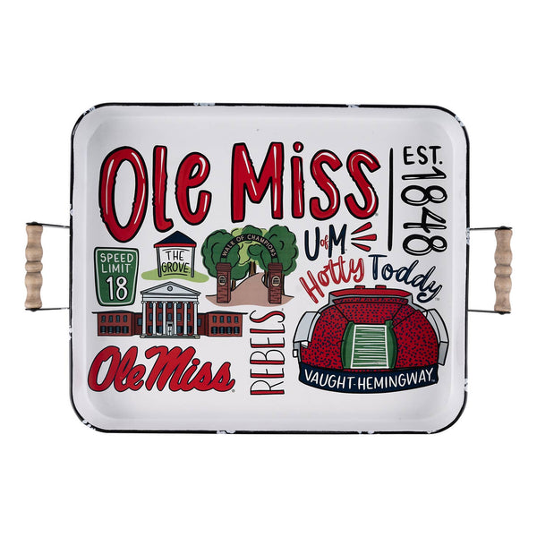 Ole Miss Icon Collegiate Tray