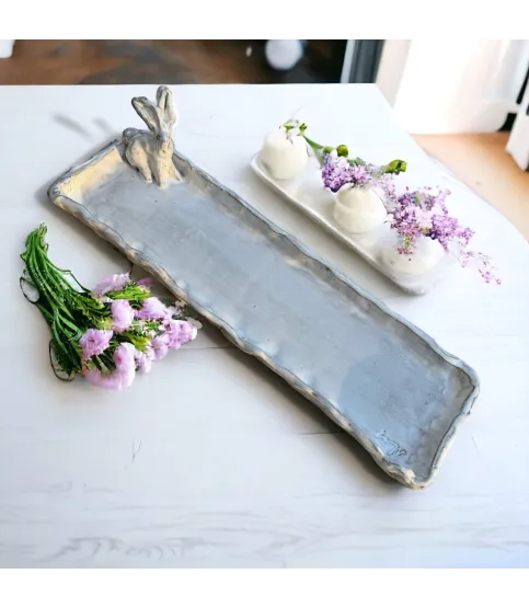 Bunny Pottery Tray