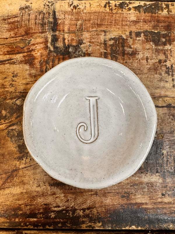 Initial Ring Dish - J