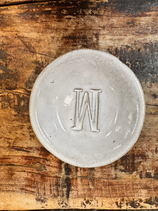 Initial Ring Dish - W