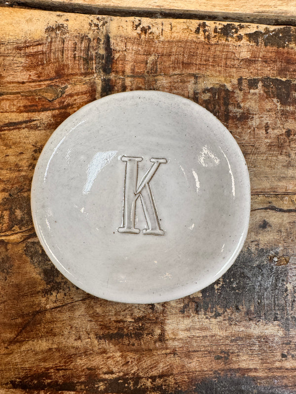 Initial Ring Dish - K