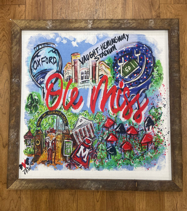 101167 Ole Miss Framed Art