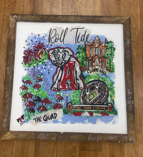 101168 University of Alabama Framed Art