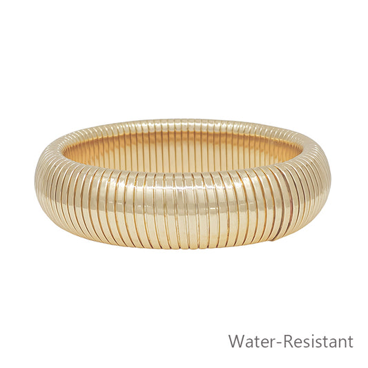 100313 Gold Metal Bangle-20mm