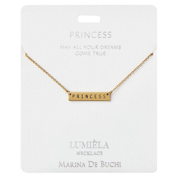 Princess Bar Pendant Necklaces