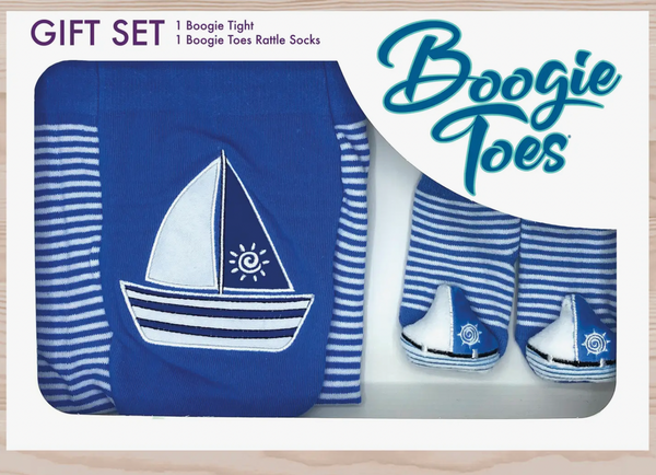 08231 Sailboat Tight & Rattle Socks Gift Box