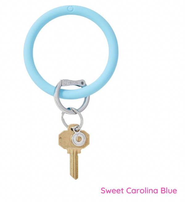 08238 Sweet Carolina Blue Silicone Big O Key Ring