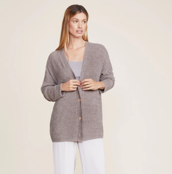 Barefoot Dreams CozyChic Cable Button Cardi