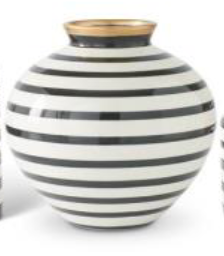 100426 Striped Vase-7 1/2"