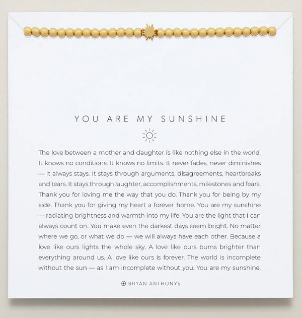 101194 You Are My Sunshine Beaded Icon Bracelet