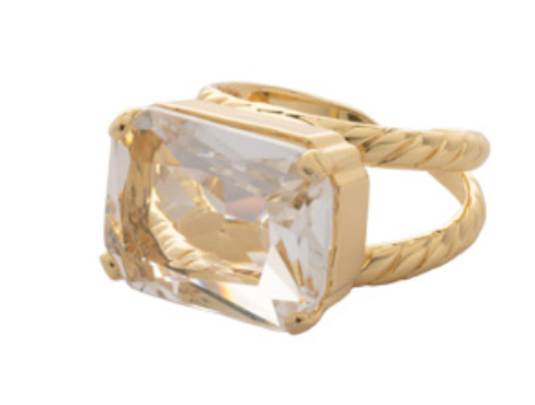 101601 Kathleen Statement Ring - Crystal