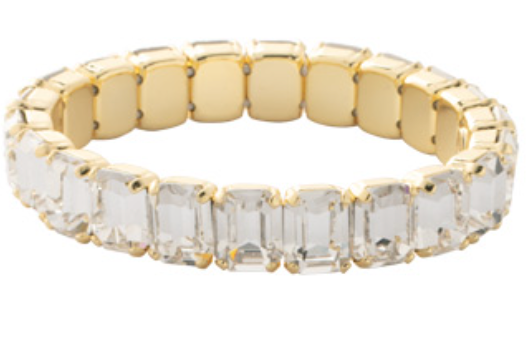 101599 Octavia Stretch Bracelet - Crystal