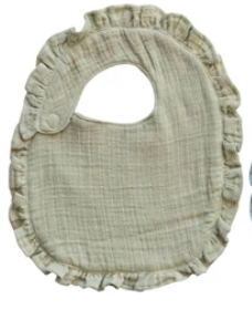 102087 Double Cloth Baby Bib - Green