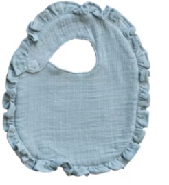 102086 Double Cloth Baby Bib - Blue