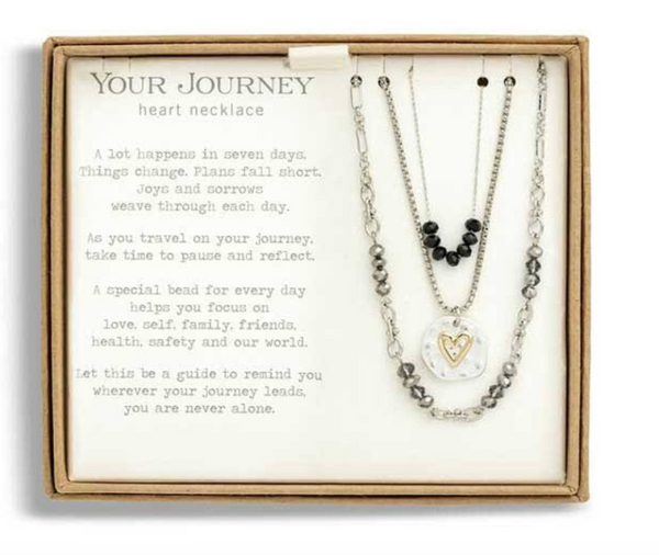 Your Journey Prayer Necklace - Black