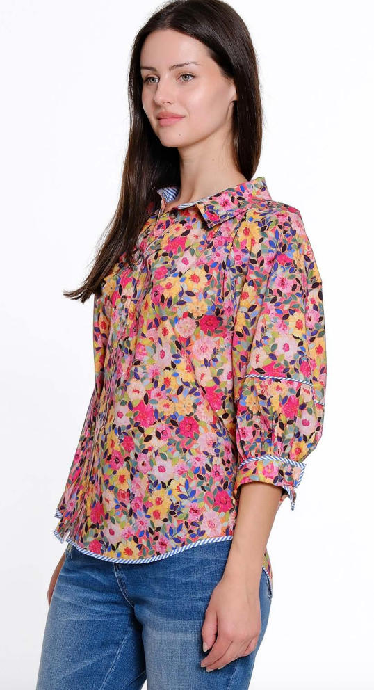 Printed Puffy Sleeve Shirt