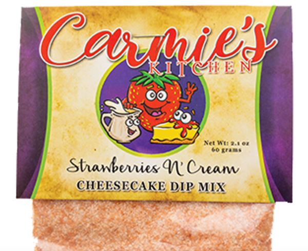 Carmie's Cheesecake Dip-Strawberries N Cream