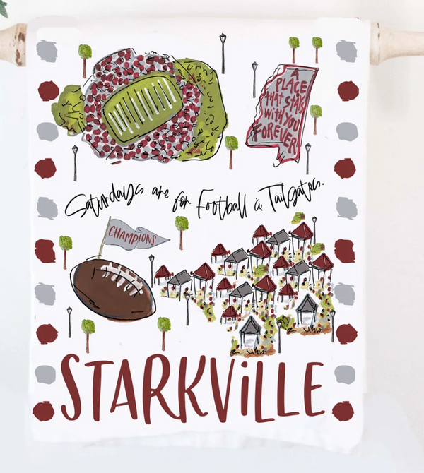 Starkville College Town Towel