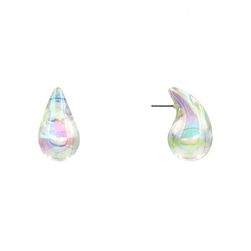 100344 Teardrop Stud Earring-Resin