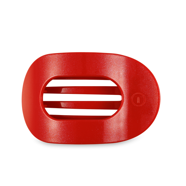 Lg Round Flat Hair Clip-Red