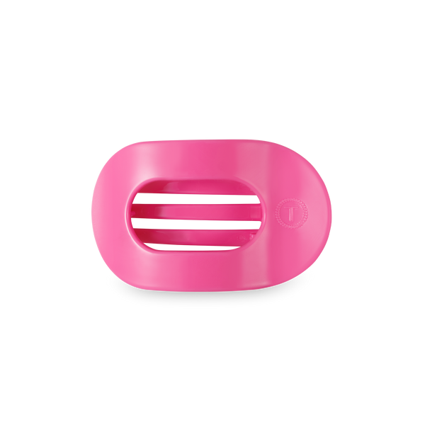 Teleteies Small Flat Round Hair Clip-Pink