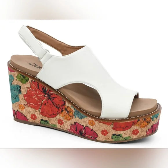 Corkys Freddie Wedge-White