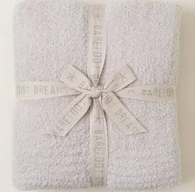 100349 Barefoot Dreams Cozychic Throw-Stone