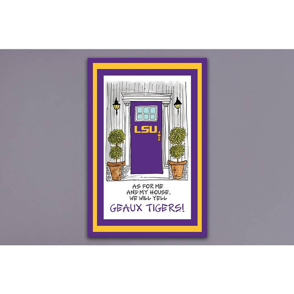 07189 LSU As For Me Garden Flag