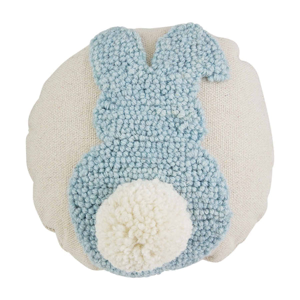 07583 Blue Bunny Mini Hooked Pillow