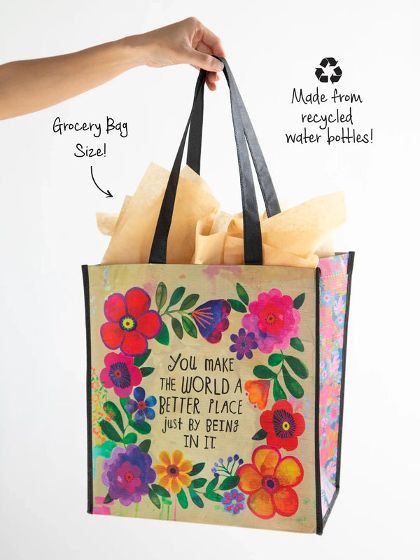 100811 XL Happy Bag - You Make The World Better