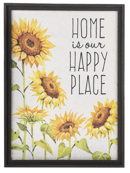 05247 Framed Sunflower with Text