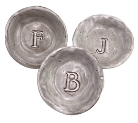 05526 Mini Ring Dish w/ Initial