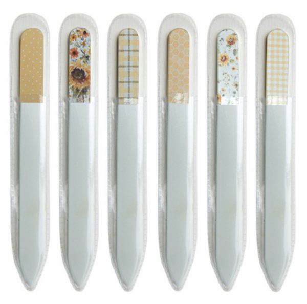 05677 Sunflowers Forever Glass Nail Files