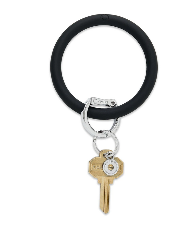 05892 Back in Black Silicone Big O Key Ring