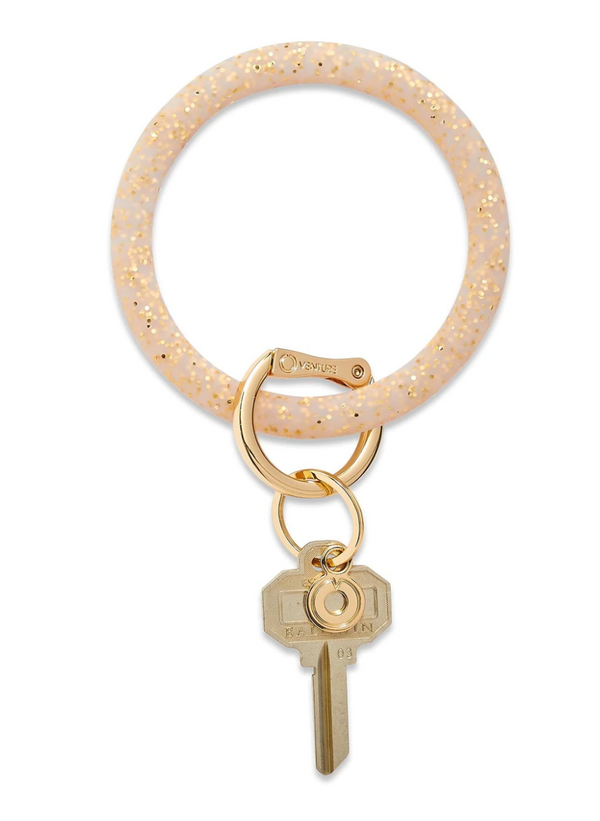 05894 Gold Rush Confetti Silicone Big O Key Ring