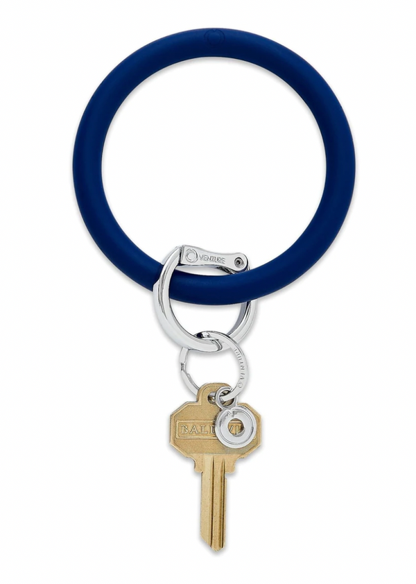 05899 Midnight Navy Silicone Big O Key Ring