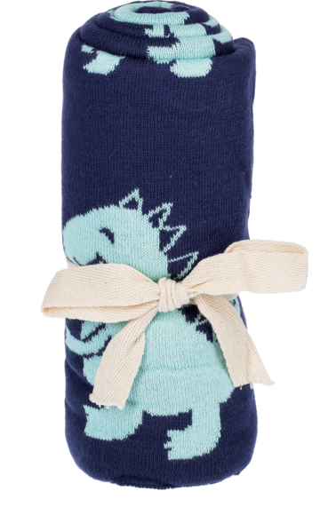 05956 Dinosaur Knit Baby Blanket