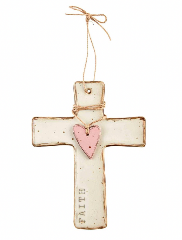 07503 Faith Stoneware Cross