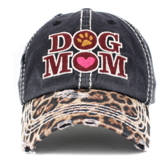 07989 Leopard Bill Dog Mom Ball Cap